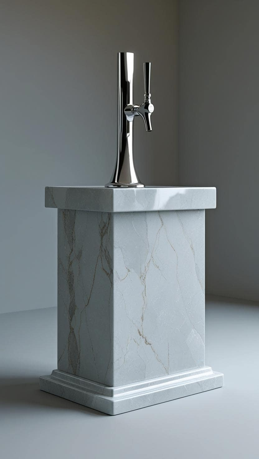 MARBLE BEER DISPENSER TAP
