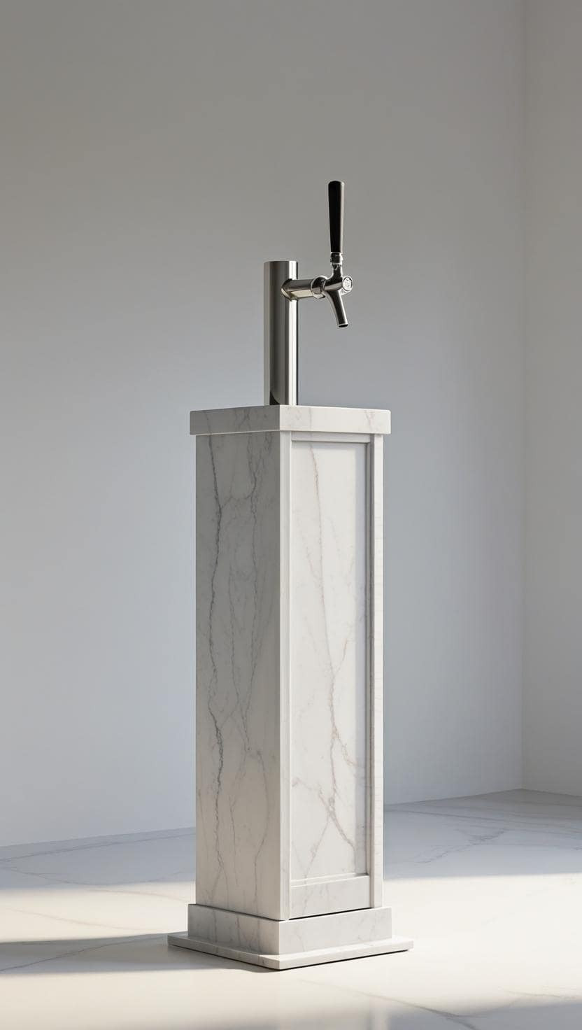 MARBLE BEER DISPENSER TAP