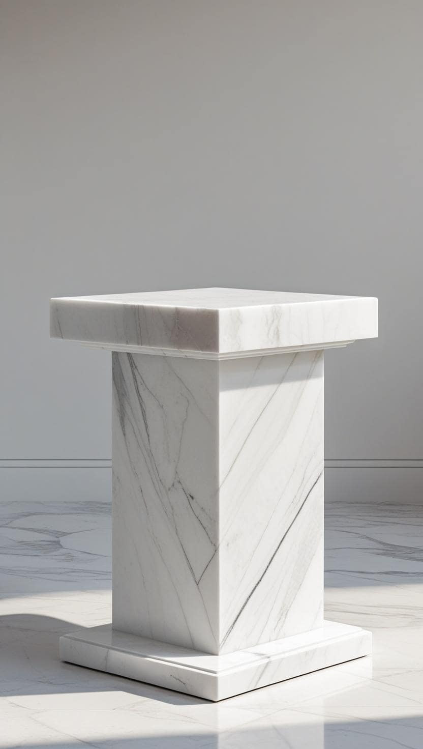 MARBLE PEDESTAL